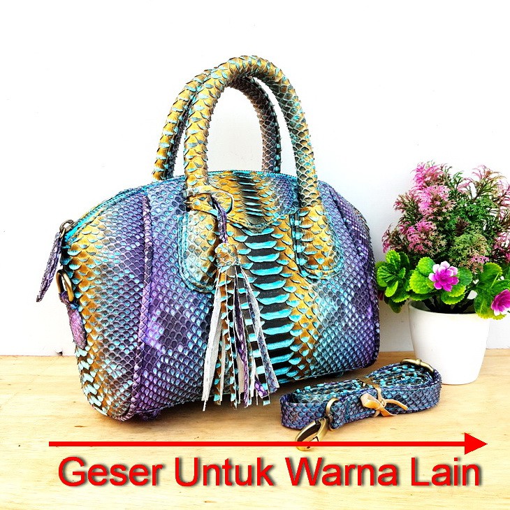 Tas Kulit Ular Gavon 23cm