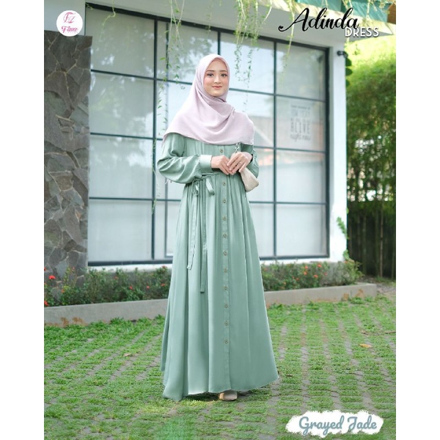 Adinda Dress. Adinda One Set - Fauz Hijab (Pre Order)