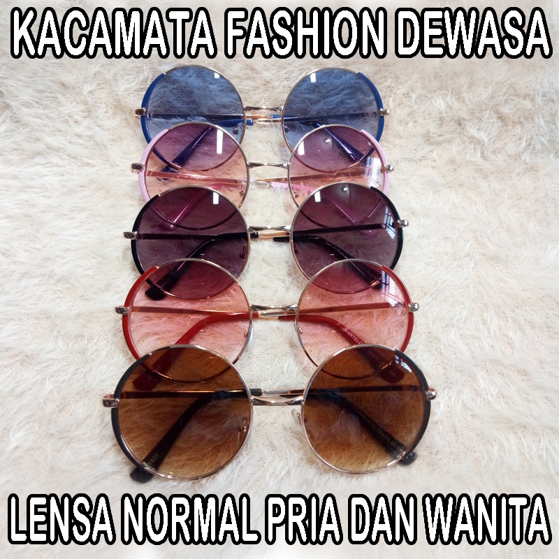 Baru Kacamata Unisex Untuk Pria wanita Kacamata Bulat Boboho Gaya Trend Santai Cassual - Kacamata Sunglasses Round Kacamata Fashion