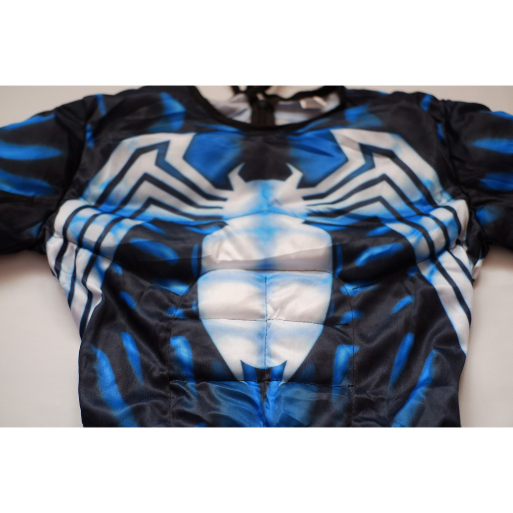 Kostum Anak Venom Impor Busa Otot Baju Karakter Cowok Laki Spider Hitam Costume Cosplay Ultah