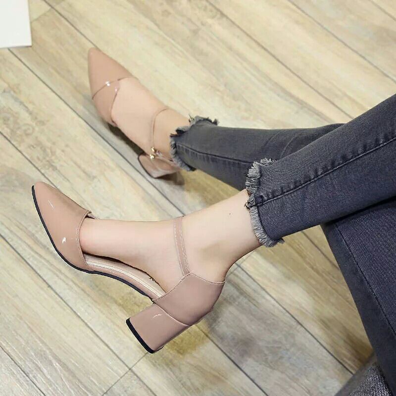sepatu wanita moka hak 5cm.helss