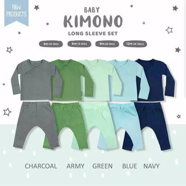  Little  Palmerhaus  Baby Kimono baju  tidur bayi  Shopee 