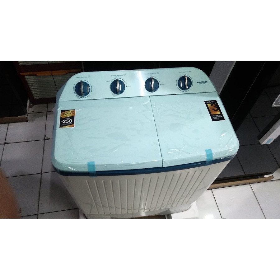 MESIN CUCI POLYTRON PWM 7366 / MESIN CUCI 2 TABUNG 7KG POLYTRON