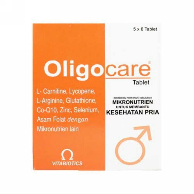 Ecer Oligocare Suplemen Kesehatan Kesuburan Pria strip isi 6 tablet