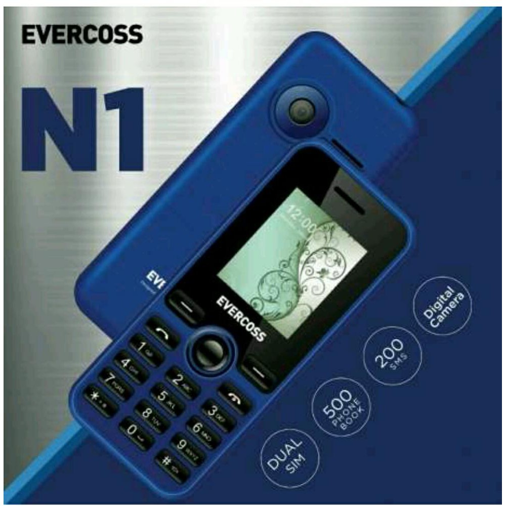 Hp Evercoss N1 Ready BIRU/camera/dual sim/mp4/garansi