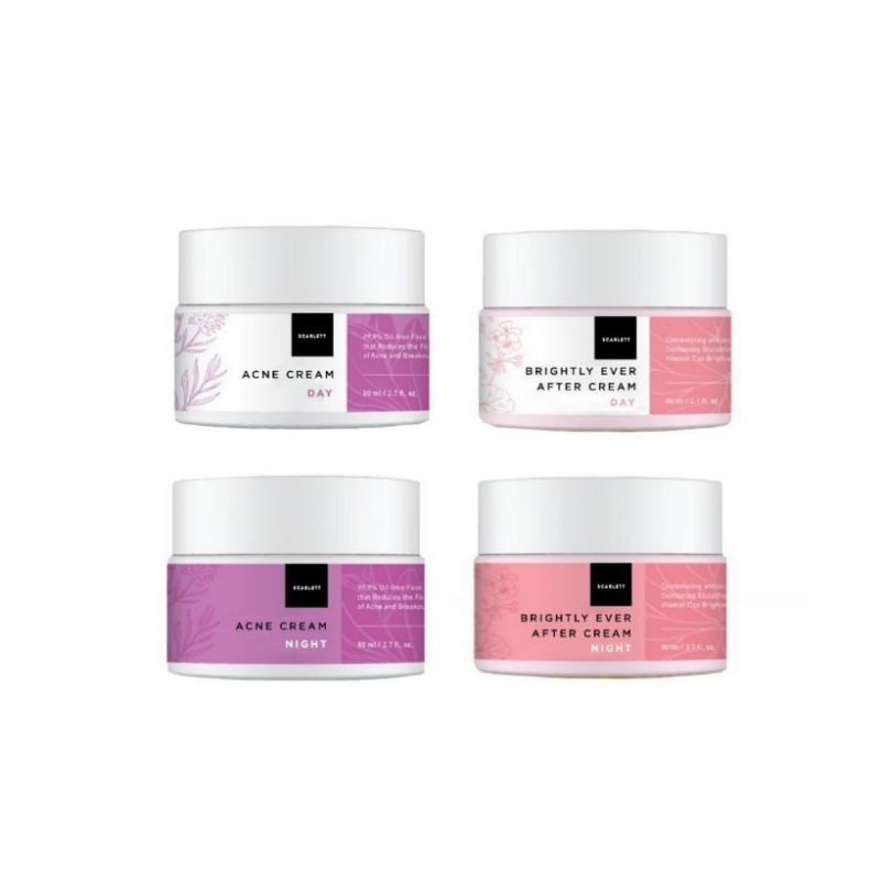 SCARLETT DAY CREAM /NIGHT CREAM / SCARLETT ACNE DAY CREAM / SCARLETT BRIGHTLY DAY NIGHT CREAM