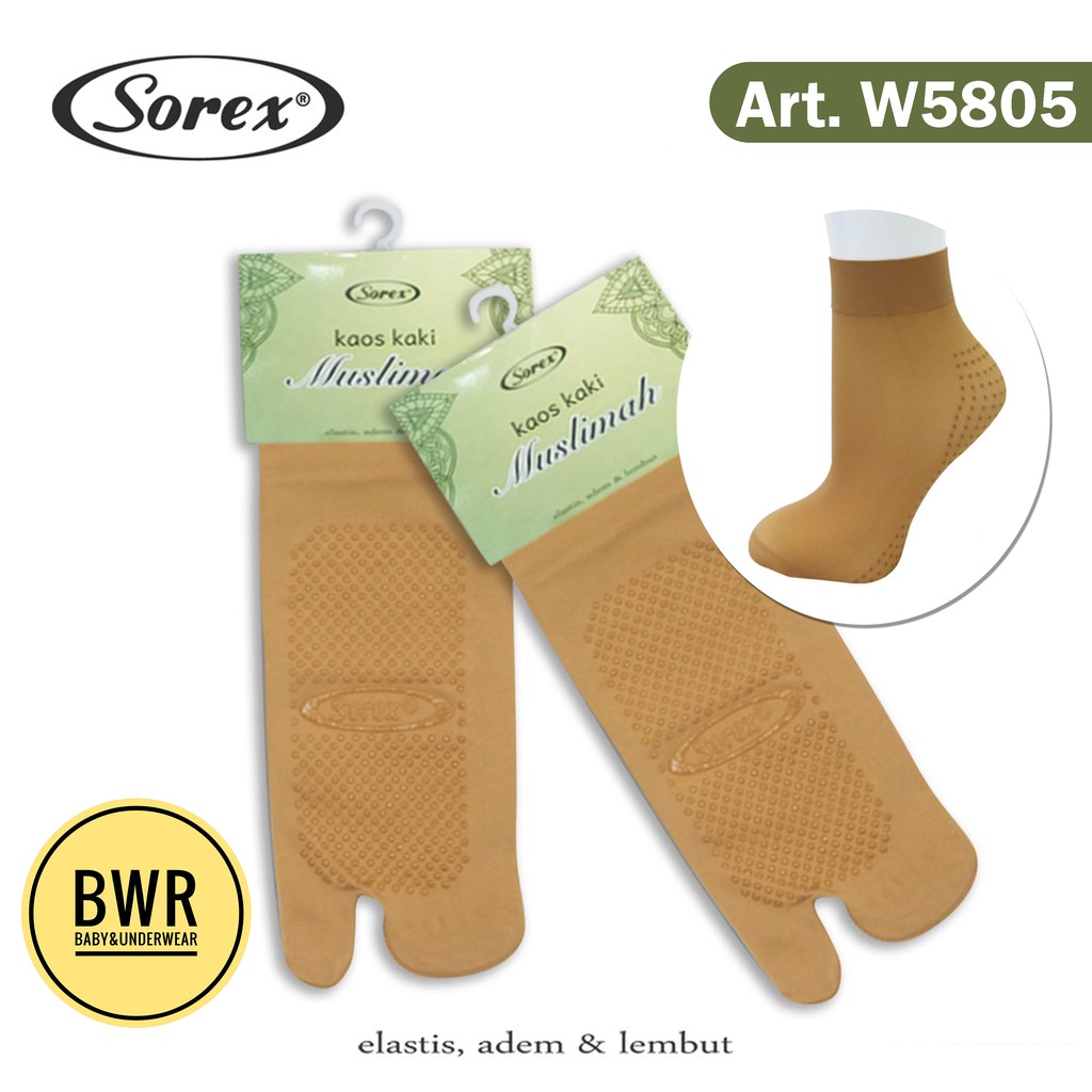 Kaos Kaki Sorex W5805 Jempol | Kaos Kaki Muslimah Sedang [ Medium ] Bwr