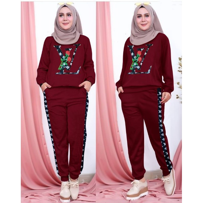 SET LESTY KEJORA FH stelan muslim babyterry set gamis kekinian