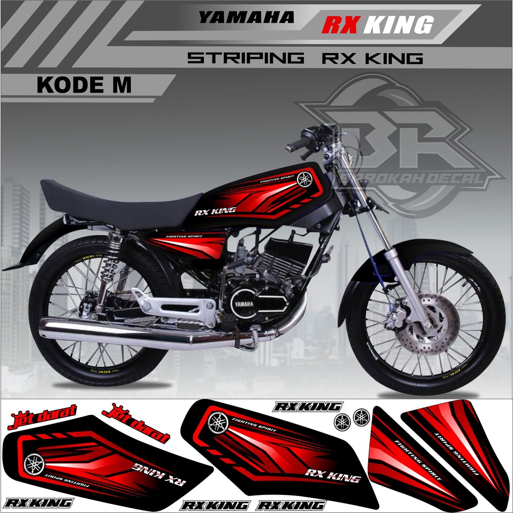 Sticker Rx King Variasi Stiker Lis Striping Rx King Kode M