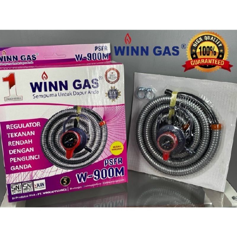 Selang dan Regulator Win gas W 900 M