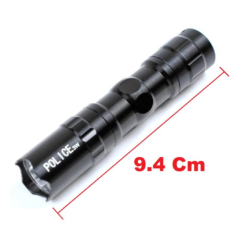 SENTER POLISI LED TAFFWARE XML T6 3800 LUMENS / POLICE 3 WATT SUPER TERANG