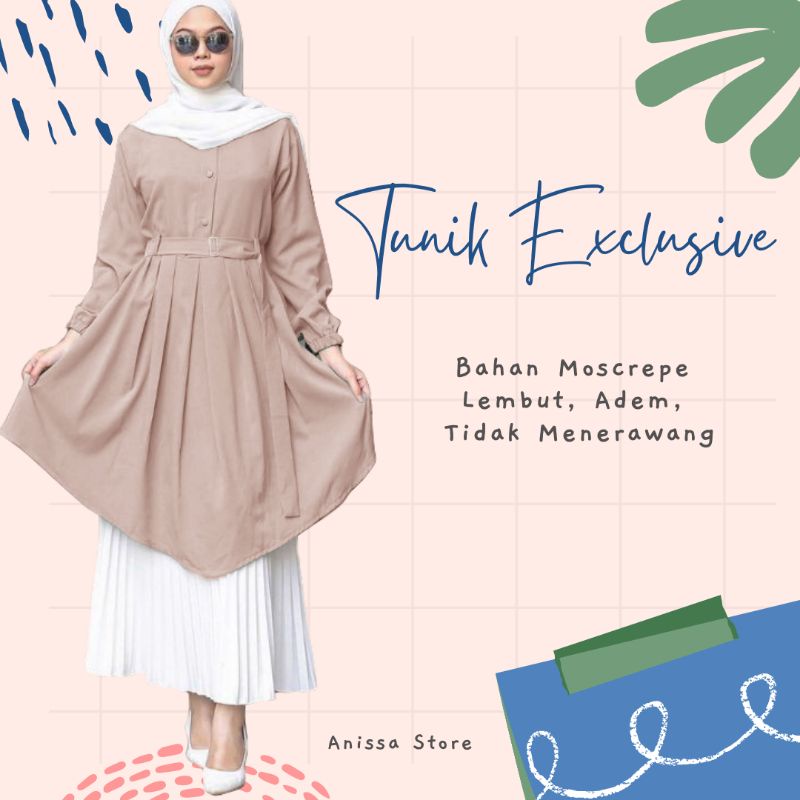 Tunik Amanda Terbaru 2021/Atasan Wanita Murah Polos Kekinian-Tunik Wanita