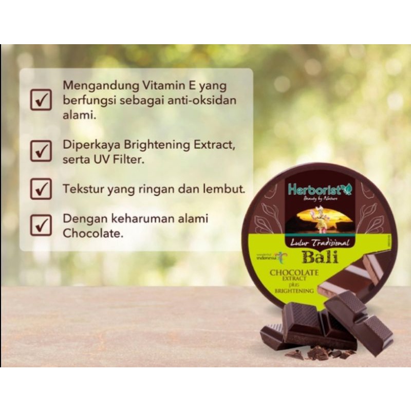 Herborist Lulur Tradisional Bali Chocolate 100gr