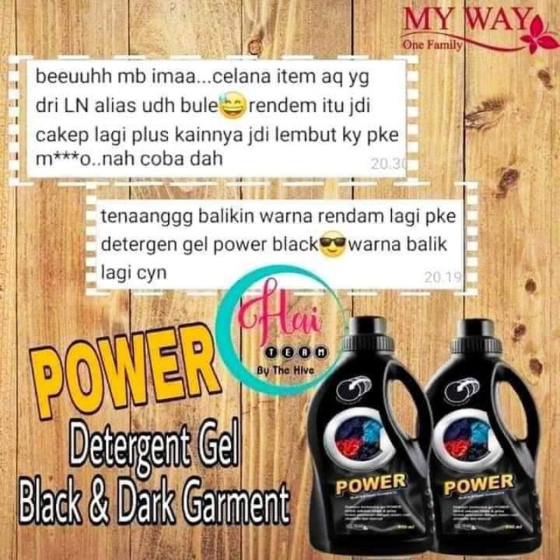 my way power black dan dark garment deterjen cuci pakaian menghilangkan noda