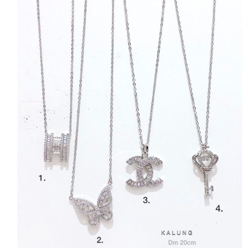 Kalung Titanium Asli Premium Quality Necklace Stainless steel anti karat anti alergi TN3