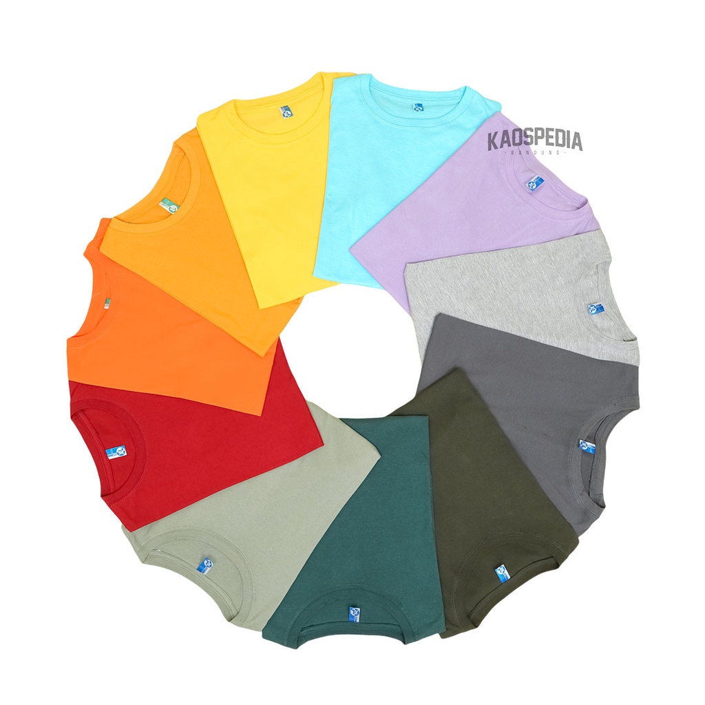 KAOS POLOS COTTON COMBED 30S LENGAN PENDEK PRIA WANITA-3