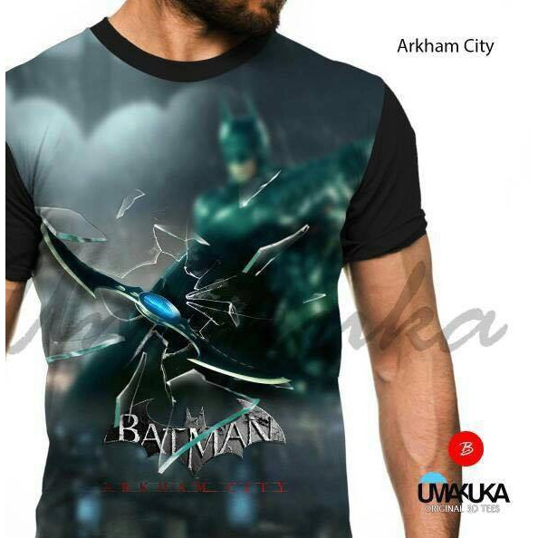 baju kaos 3d umakuka batman iron man spiderman superman hulk tshirt anak & dewasa pria original