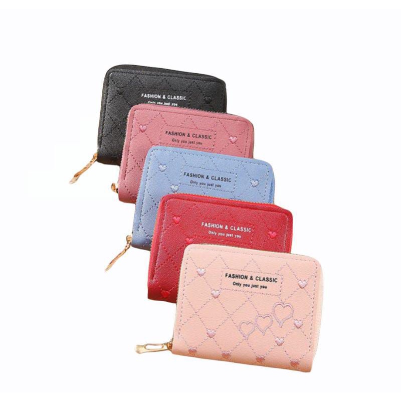 EV D 004 Dompet Koin Wanita mini  Love Fashion Import