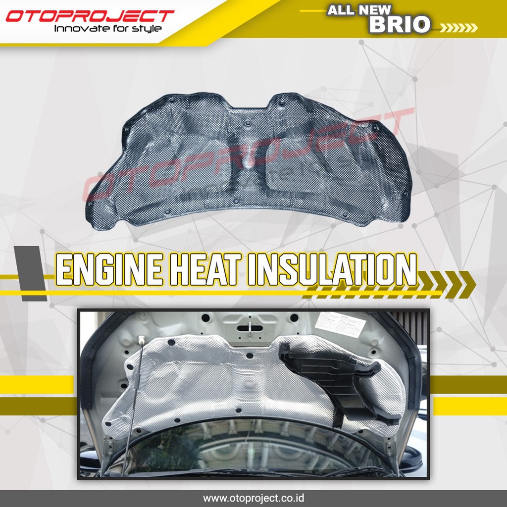 Engine Heat Insulation All New Brio Cover Peredam Kap Mesin Mobil