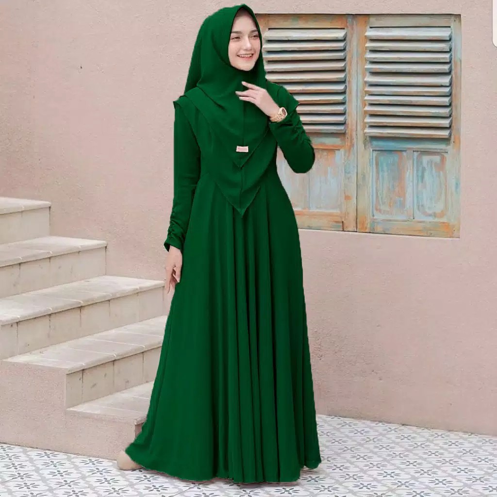 GAMIS SYAR'I MAYRA FREE KHIMAR GAMIS SYARI TERBARU GAMIS SET HIJAB FASHION MUSLIM WANITA