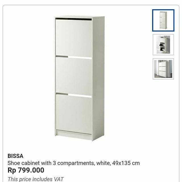 Lemari sepatu rak bissa ikea sale murah