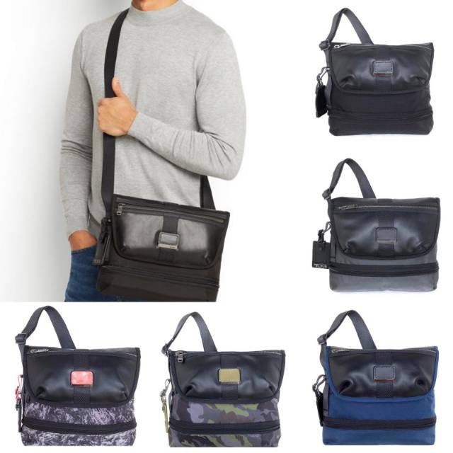 Tumi Travis Crossbody men tas original authentic asli selempang slingbag black hitam