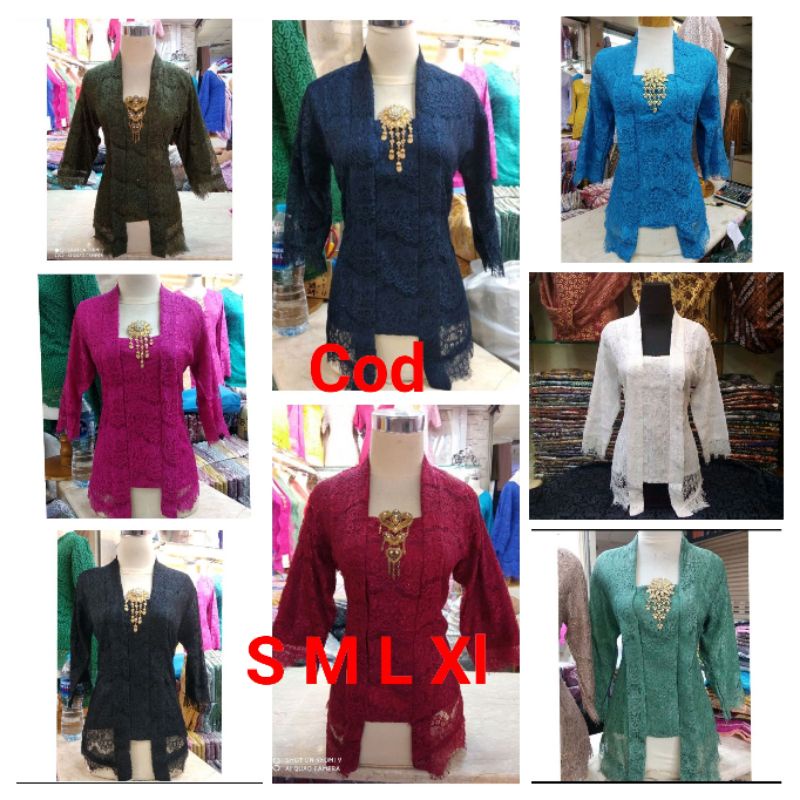 Cod kutubaru brukat lengan7/8 kutubaru brukat modern//kebaya perpisahan//kebaya wisuda