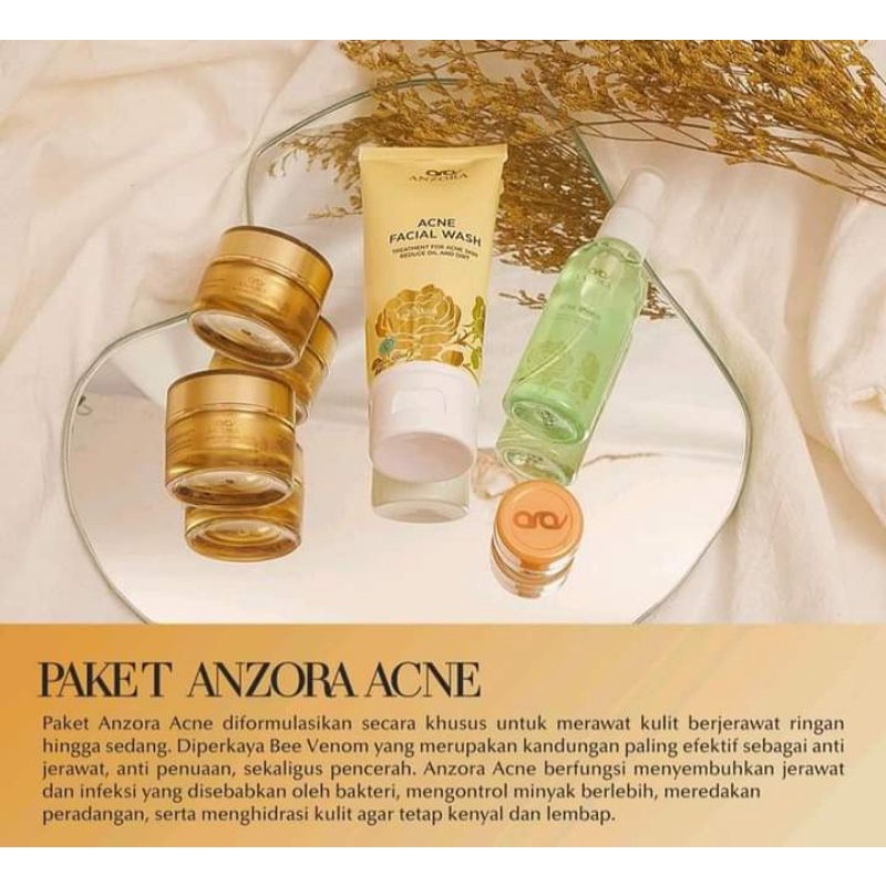 Anzora Acne/Anzora skincare/Anzora/Anzora skincare Acne/penghilang jerawat/Skincare BPOM/skincare ac