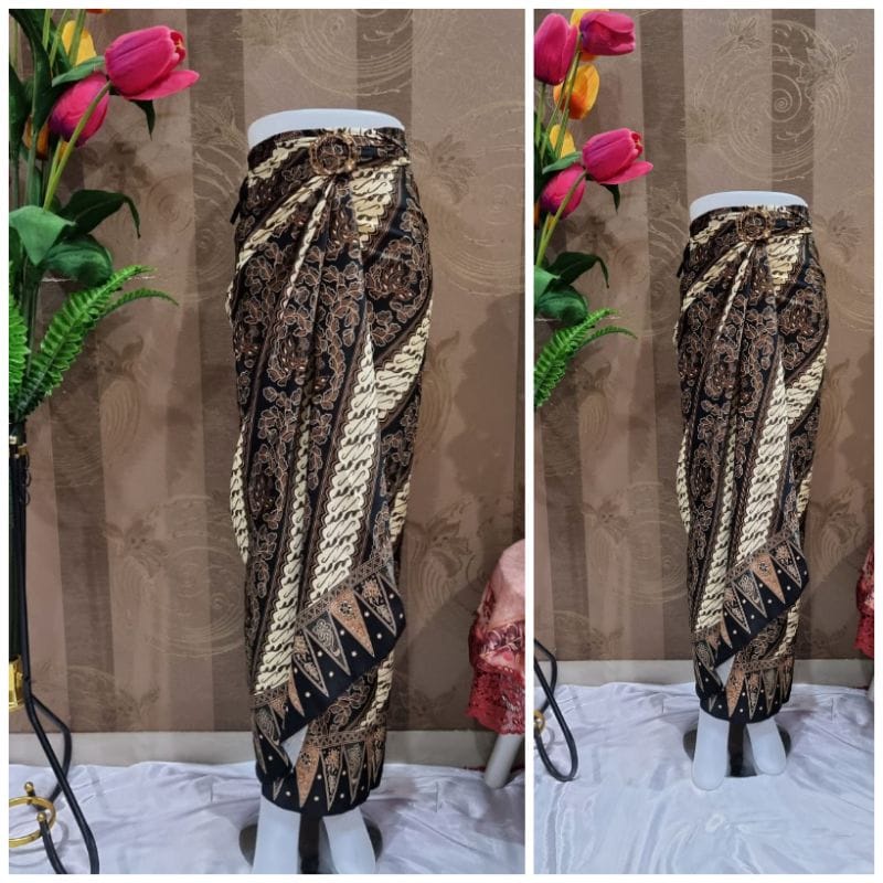 Rok Lilit Floral Original / Rok Kebaya / Bawahan Kebaya / Rok Batik / Bawahan Batik / Rok Wisuda / Rok Kondangan / Kain Lilit Batik / Batik