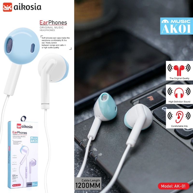 Handsfree / Earphone / Hendset / HF Aikosia Model AK01