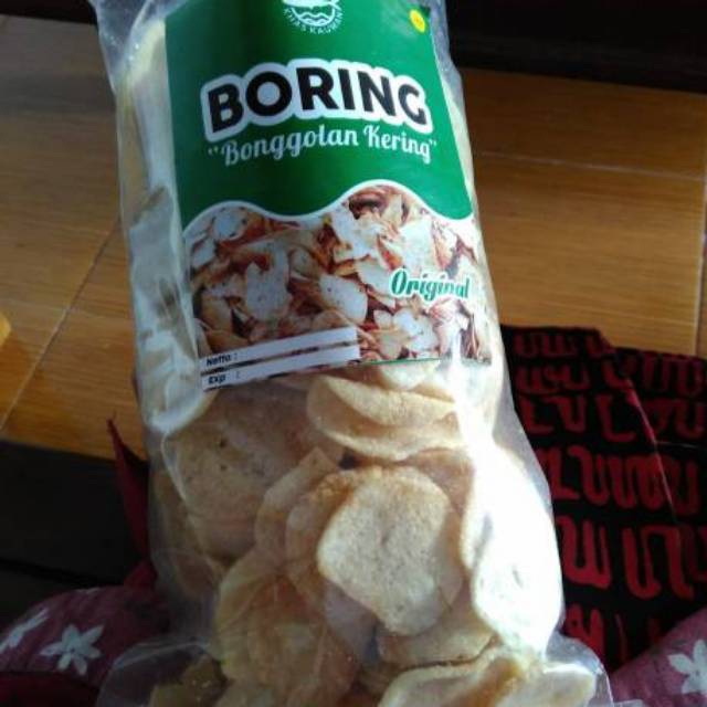 

KERIPIK BONGGOLAN KERING / KRIPIK BONGGOLAN / BORING kemasan ± 250 gram