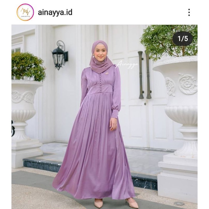 Andara Dress Lilac By Ainayya.id