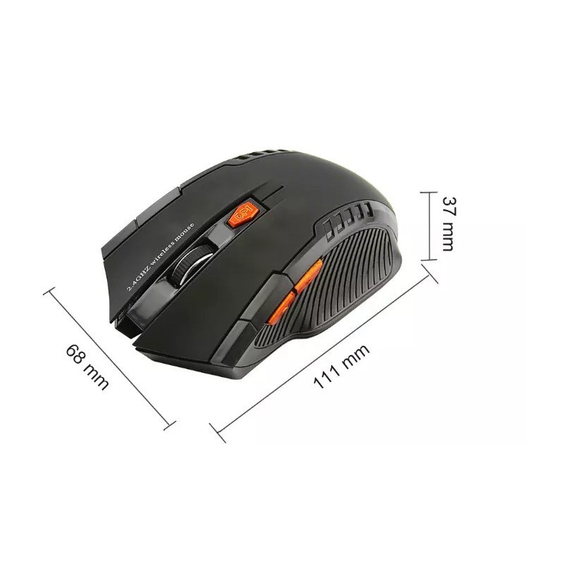 MOUSE WIRELESS GAMING MOUSE 6D USB 2.4GHz FOR HOME OFFICE USE