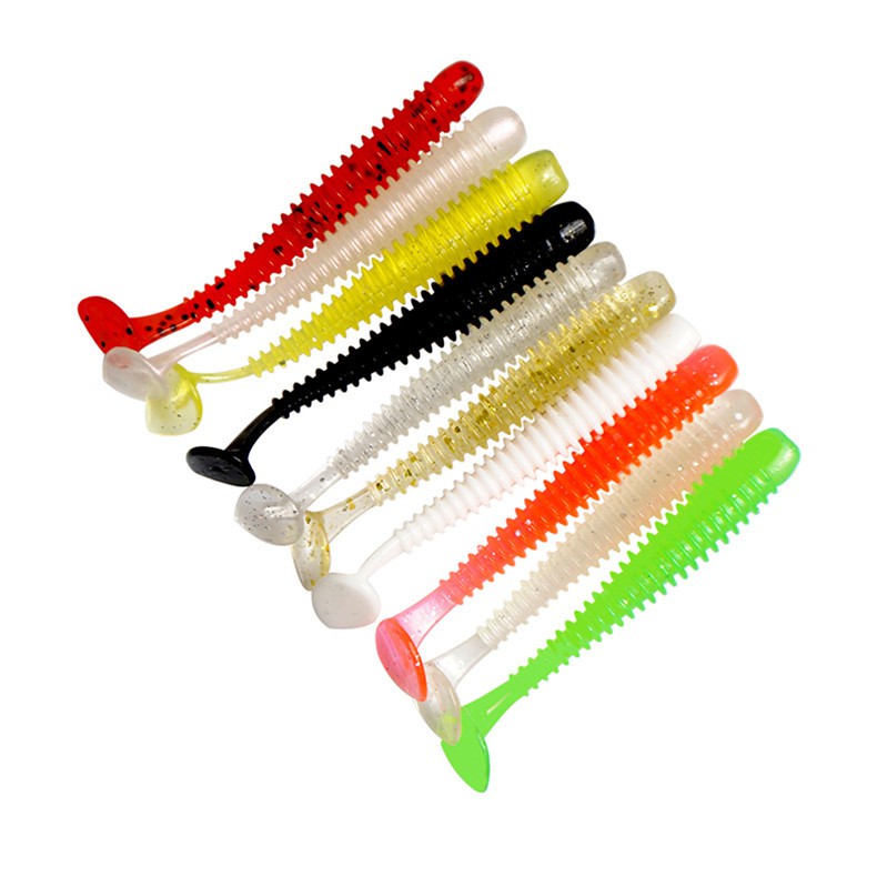 Umpan Mancing Tubifex Worm Alat Pancing Murah Alat Pancing Umpan Pancing Buatan Umpan Mancing Umpan Ikan Soft Worm Lure Kail Pancing relix nusantara T Tail 10pcs Umpan Pancing Soft Plastic Lure Soft Lure