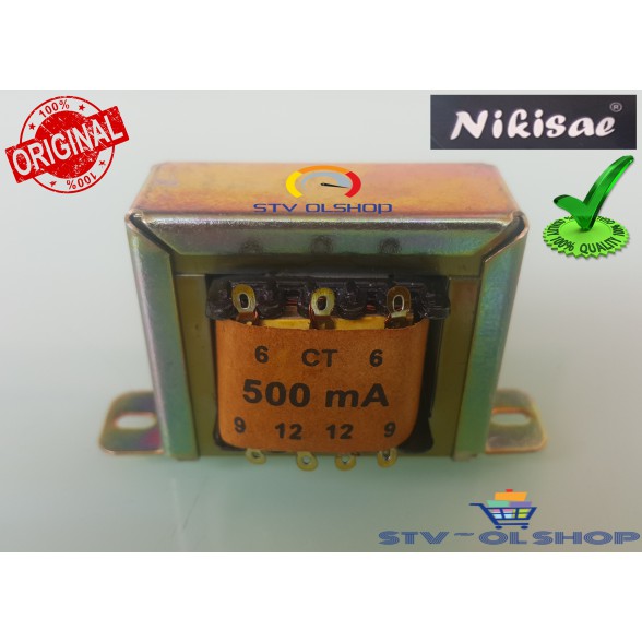 Trafo / Travo 500 mA CT NIKISAE