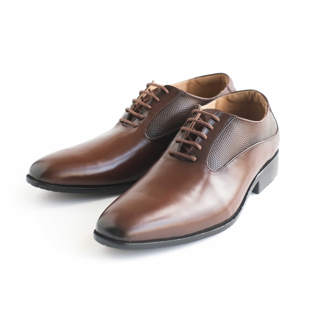 Sepatu Pantofel Kulit - Winshor - Hazelton - Dark Brown