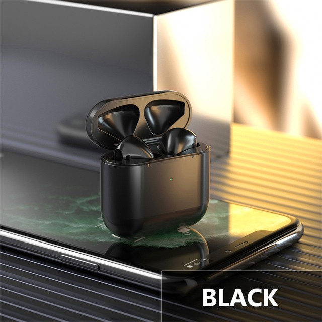 【COD】Headset Bluetooth macaron i12 Earphone bloetooth Wireless Headset  android murah i7s-pro 4 black