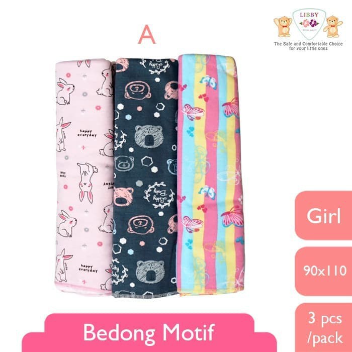 Libby Swaddle Bedong Bayi Motif