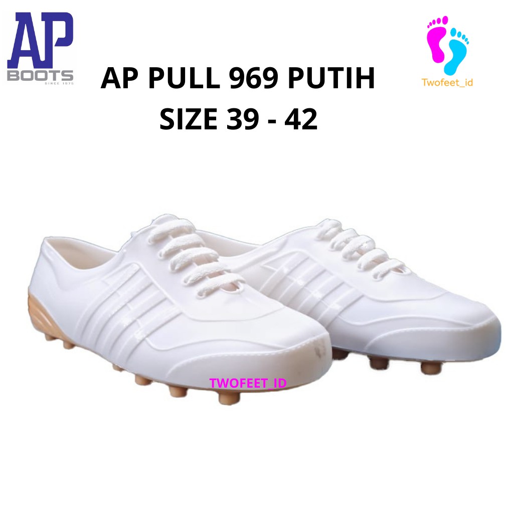 Grade Ori Sepatu Karet Ap Boots Multi Fungsi- Ap Pul Bola 969 Putih - Ap Boot Sepatu Petani &