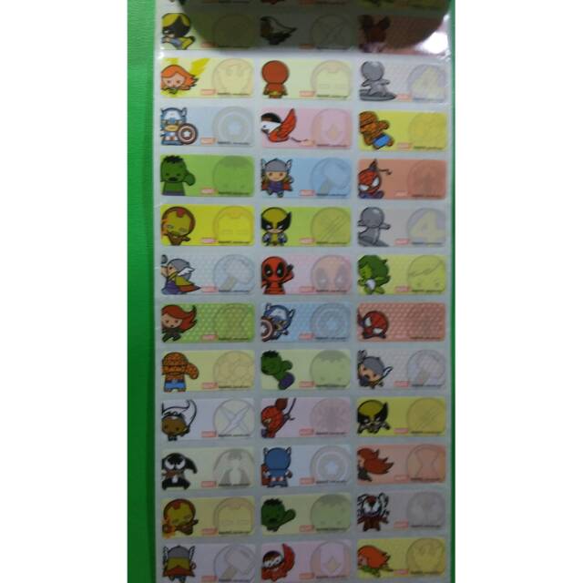 

SUPERHERO MARVEL Stiker label nama waterproof anti air murah
