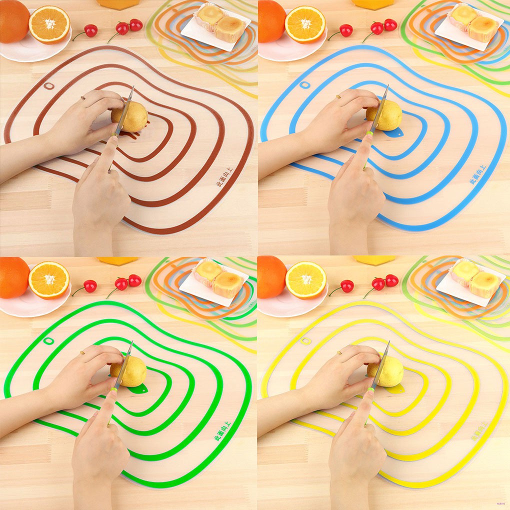 [READY STOCK] Flexible Transparent Cutting Board Kitchen PP Cutting Boards Classification Chopping Board