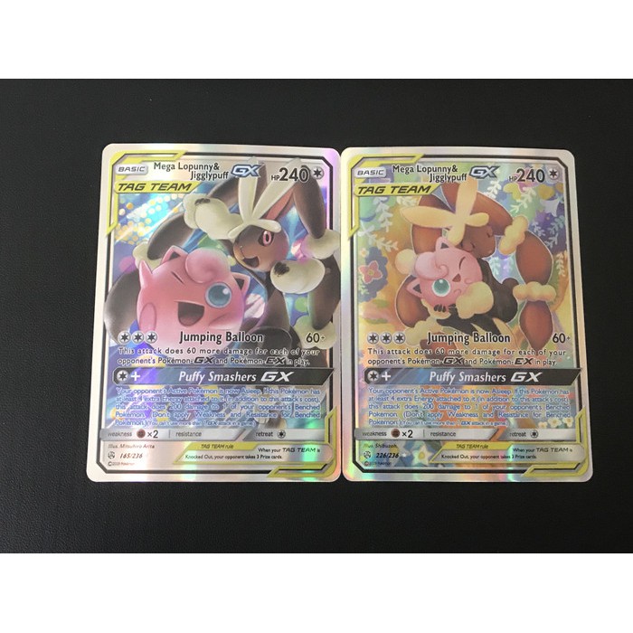 Jual Kartu Pokemon TCG Tag Team GX Mega Lopunny and Jigglypuff Set 2pcs