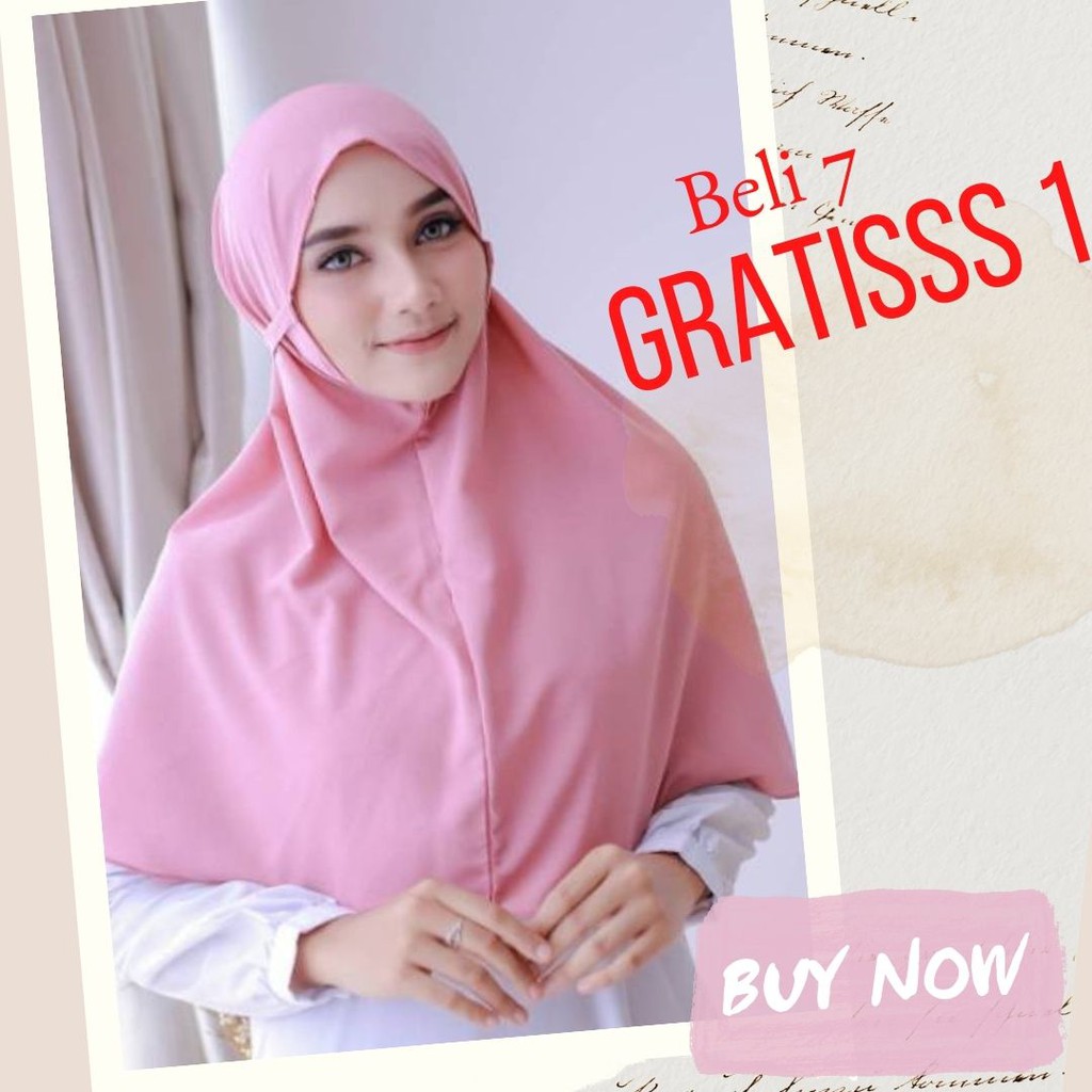 Jilbab bergo maryam jumbo tali diamond strech ukuran L murah