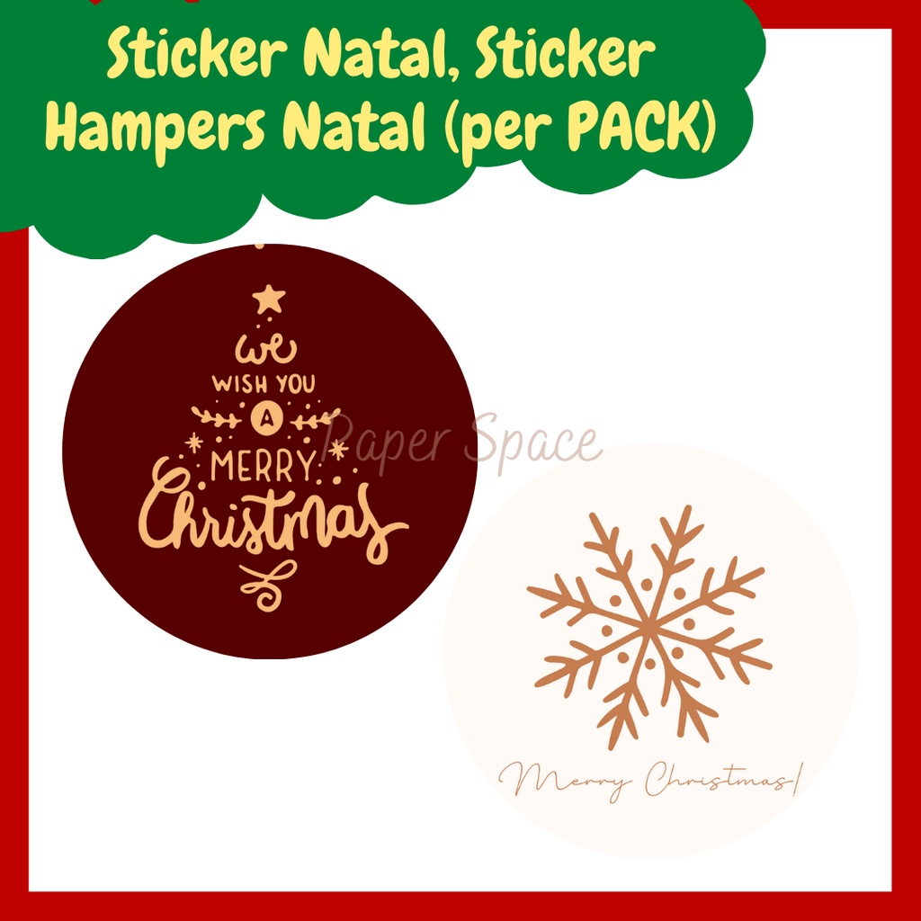 

Stiker Natal Sticker Merry Christmas Stiker Hampers