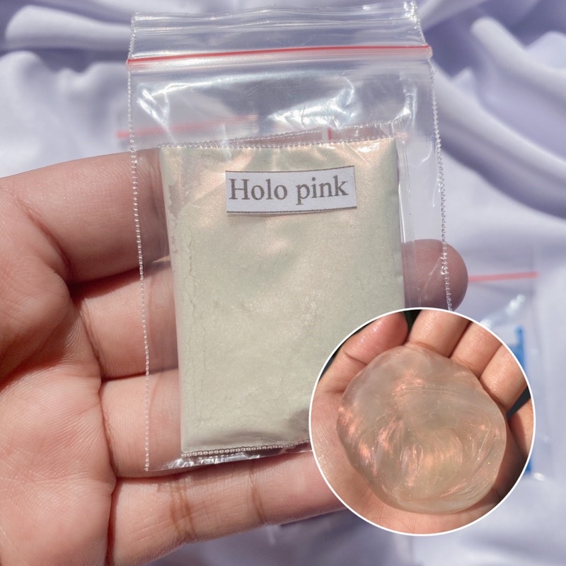 POWDER SLIME / PEWARNA SLIME METALIC GOLD HOLOGRAM