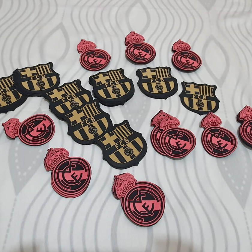 Logo Patch Klub Real Madrid dan Barcelona