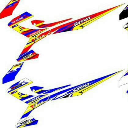 striping satria fu facelite striping satria fu variasi