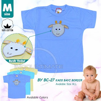 COD Kaos Anak bayi Baju Atasan Pakaian Bayi Aplikasi BC-27 cowok cewek newborn baru lahir