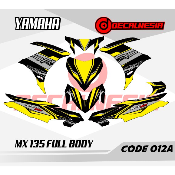 Stiker mx 135 - Decal mx 135 - Sticker mx 135 - Stiker mx 135 Full Body