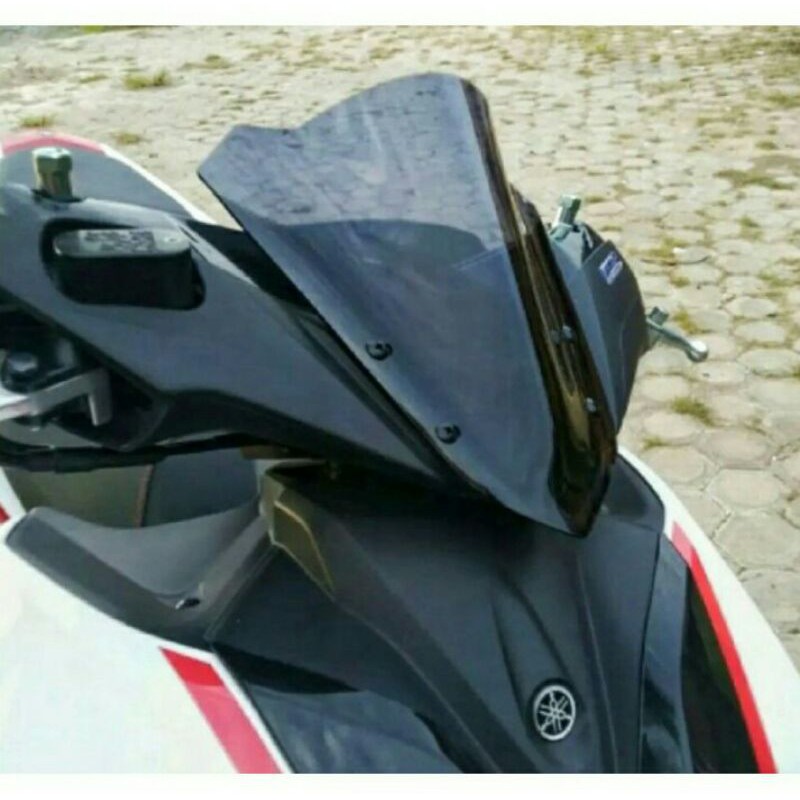 Visor Windshield Yamaha 155 AEROX Hitam smoke